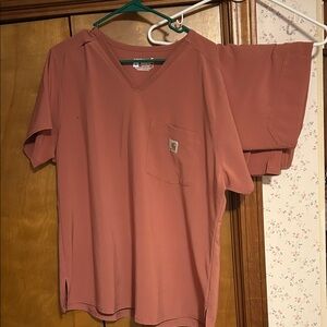 Carhartt Rose V-Neck Scrub Top